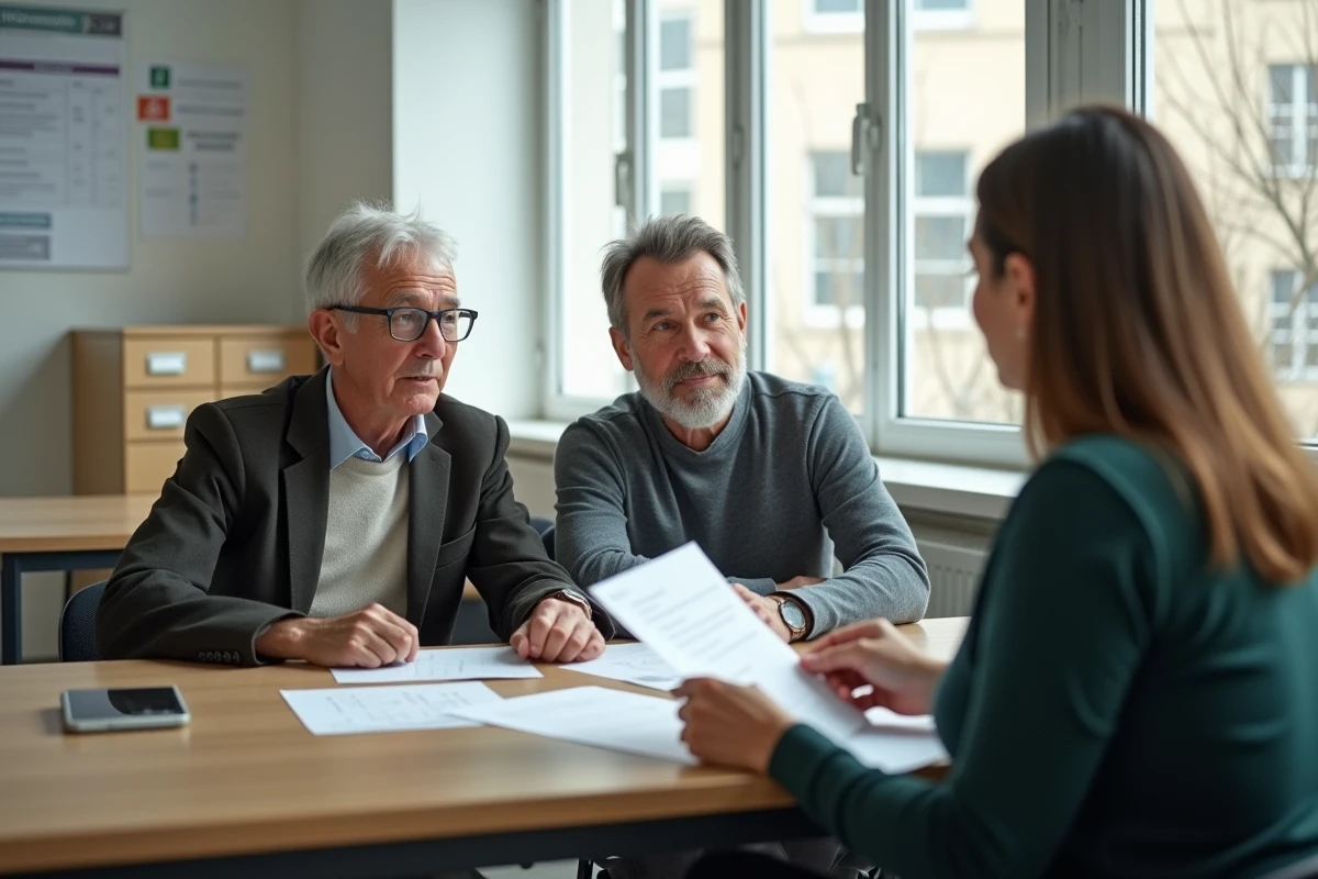Couple consultant un conseiller juridique pour un retard de transcription de mariage consulaire à Nantes